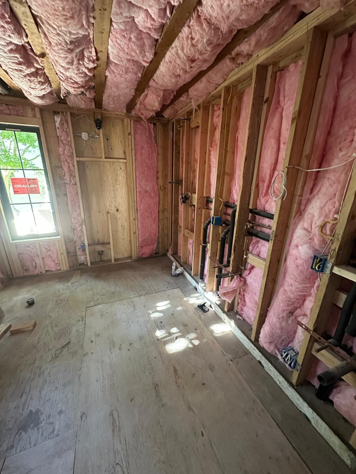 Bathroom remodel - plumbing and electrical rough-in