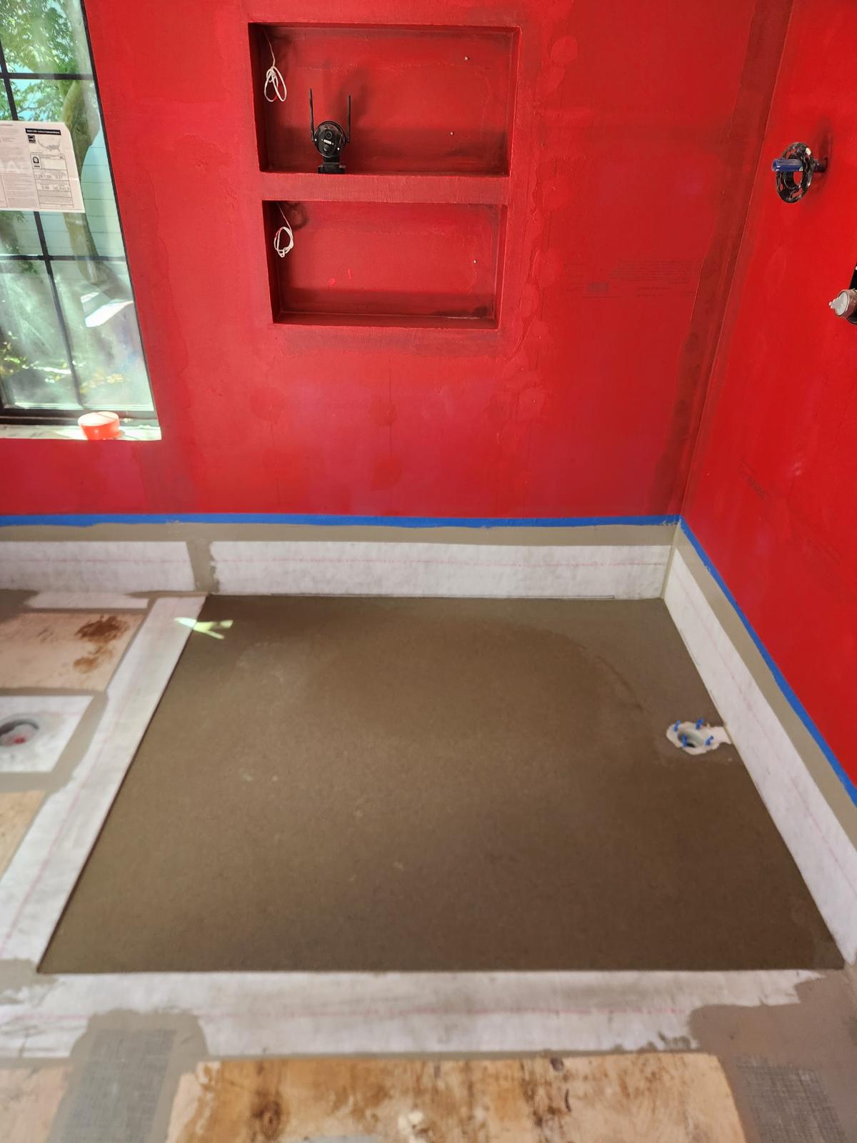 Bathroom remodel - waterproofing membrane and shower pan