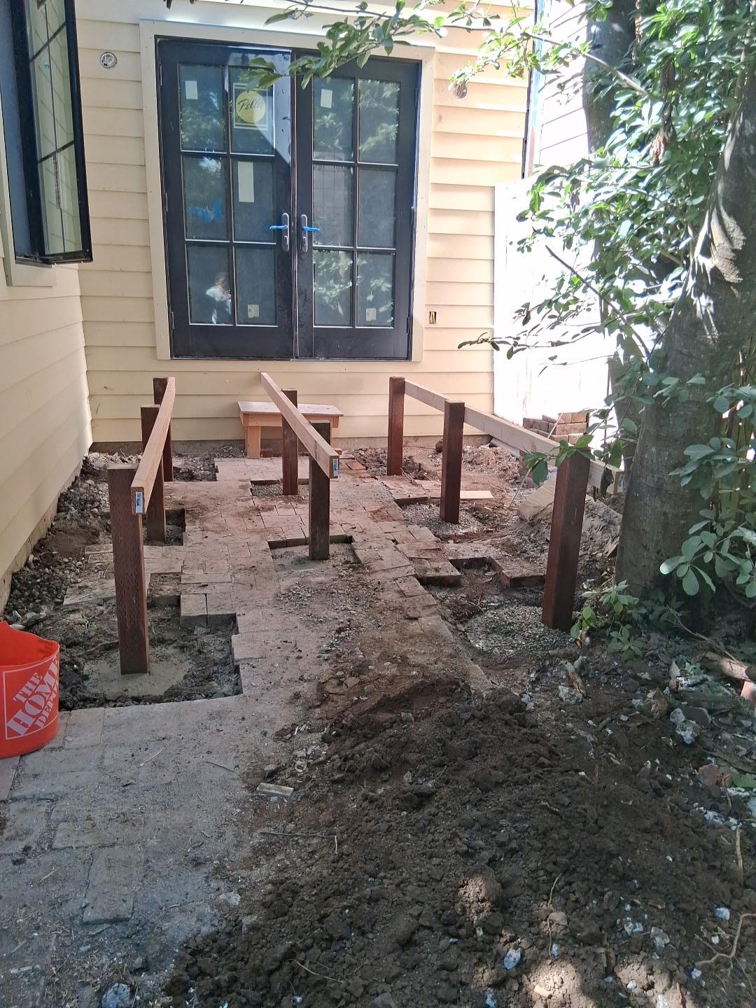 Deck build progress - step 1
