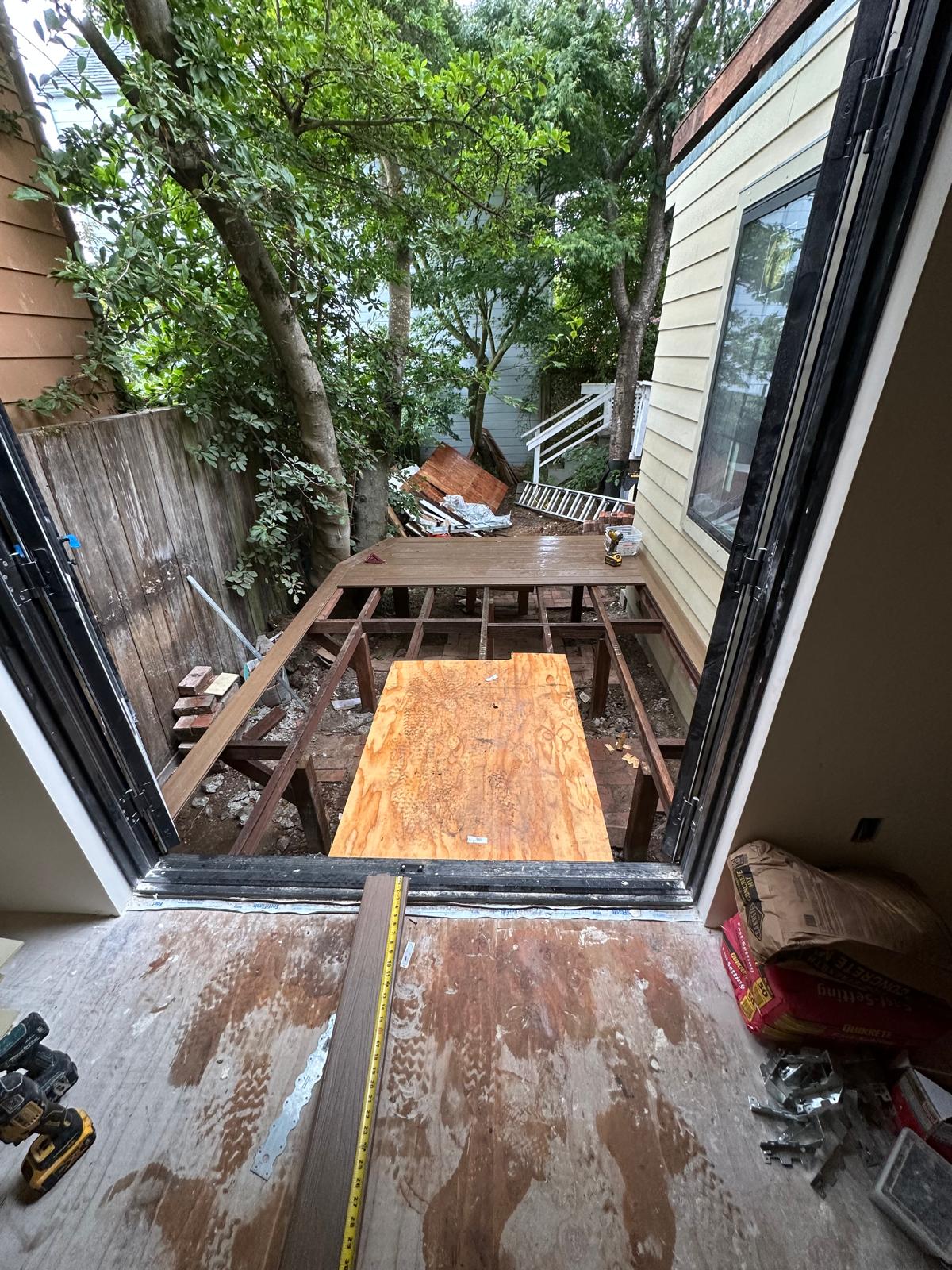 Deck build progress - step 3