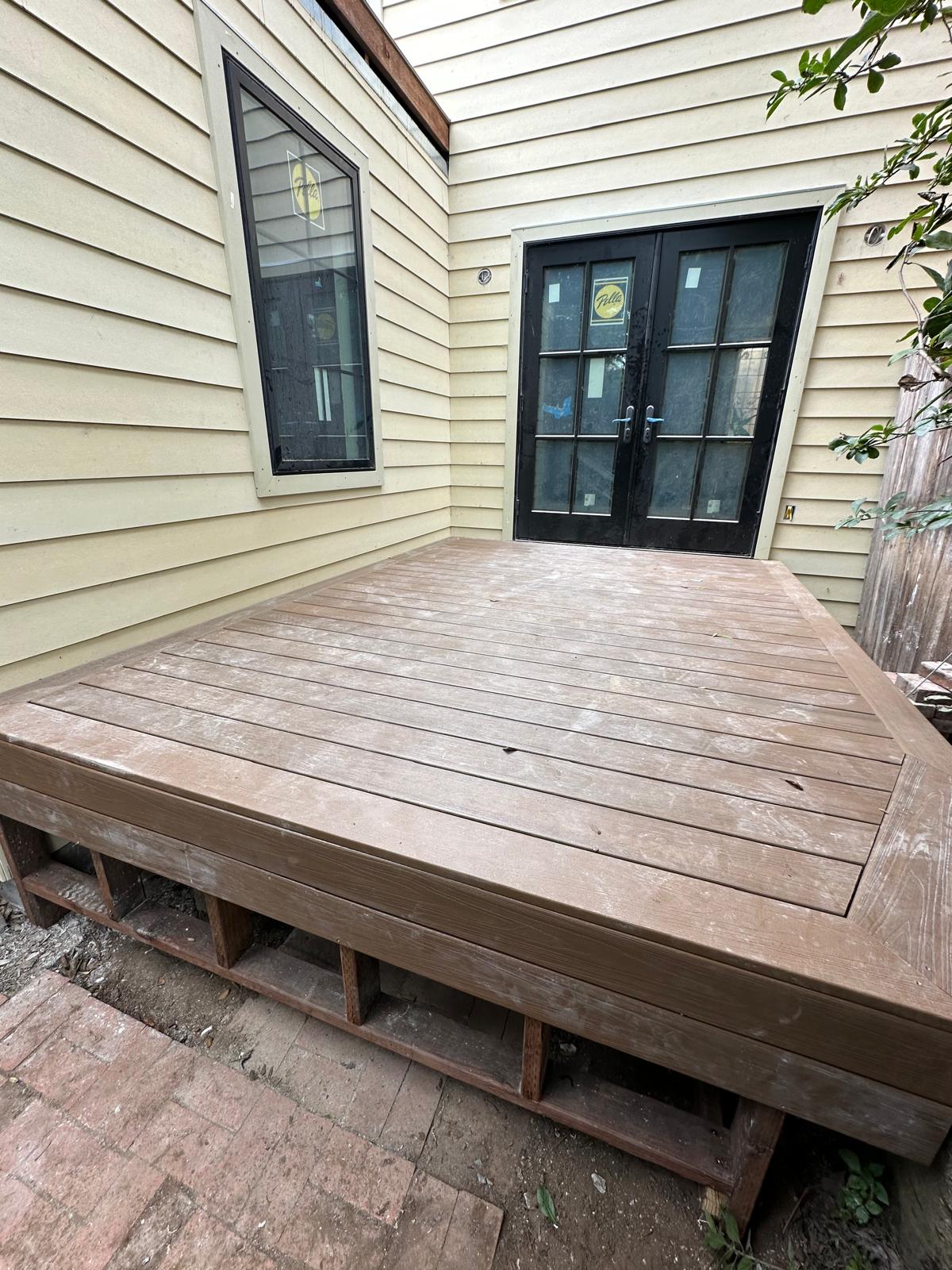 Deck build progress - step 4
