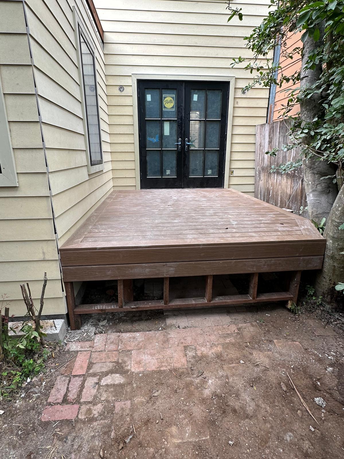 Deck build progress - step 5