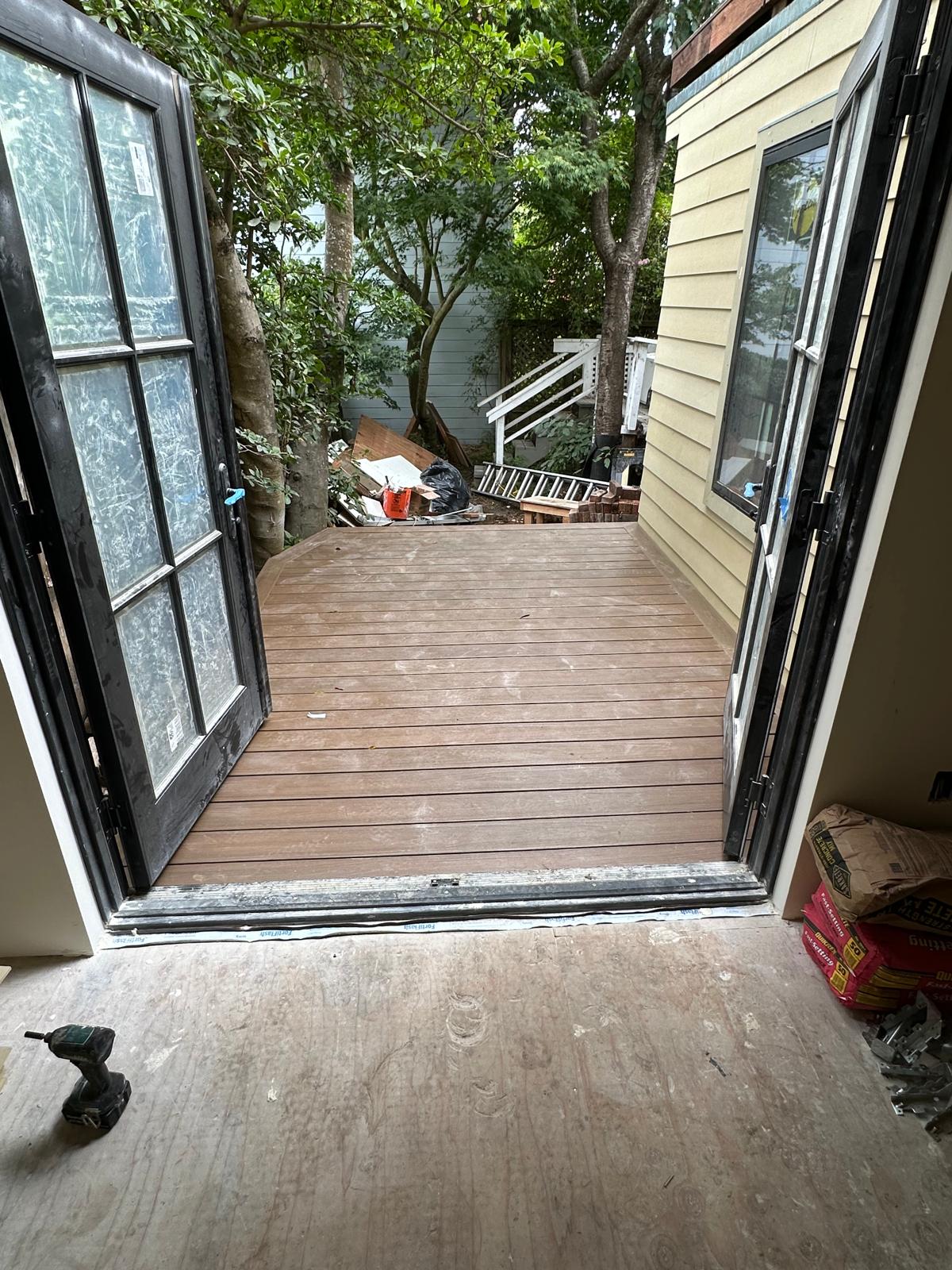 Deck build progress - step 6