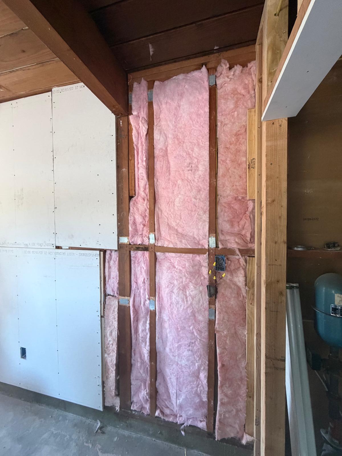 Garage remodel progress - step 8